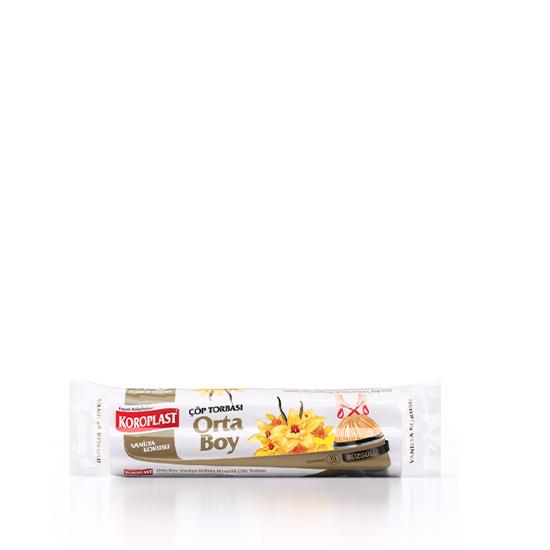 KOROPLAST ÇÖP POŞETİ BÜZGÜLÜ 55x60 ORTA 15''li VANİLYA *25