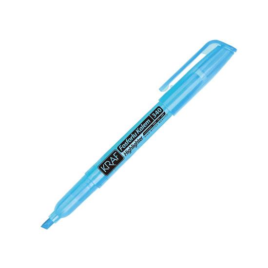 KRAF 340 FOSFORLU KALEM MAVİ *12(144)