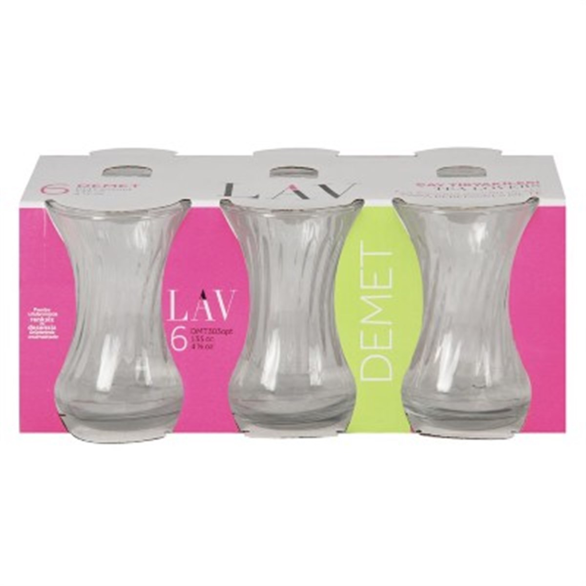 Lav Demet 303 6'lı Sade Çay Bard *8