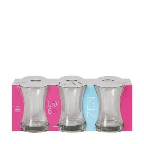 LAV ZEN-313 6'lı SADE ÇAY BARDAĞI *8
