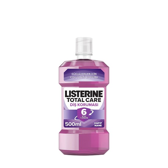 LİSTERINE 500ml TOTAL CARE 6-ETKİ HAFİF NANE