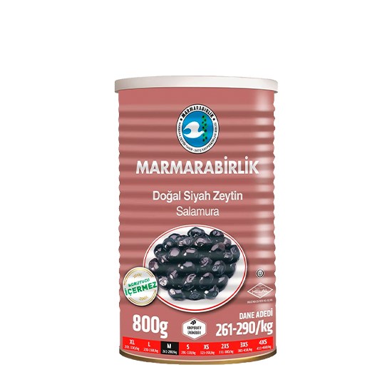 MARMARABİRLİK ZEYTİN G.SÜPER 800gr M 261-290 (0303)