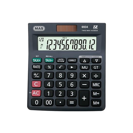 MAS 6934 HESAP MAKİNESİ OFİS TİPİ PLST.PANEL ORTA
