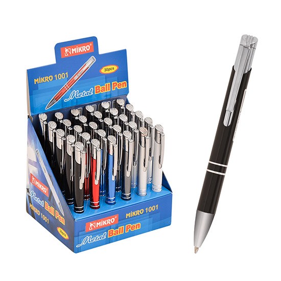 MİKRO ST1001-P TÜKENMEZ KALEM METAL KISA *30