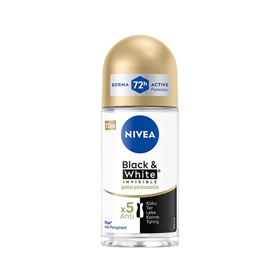 NİVEA ROLL-ON 50ml BYN BL&WH INVISIBLE İPEKSİ