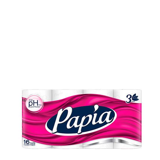 PAPİA TUVALET KAĞIDI 16'LI 3 KAT BİO CARE *3