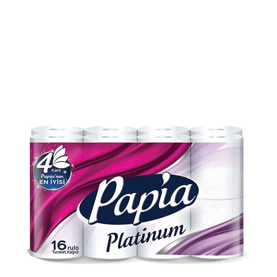 PAPİA TUVALET KAĞIDI 16'LI 4 KATLI PLATİNUM *3