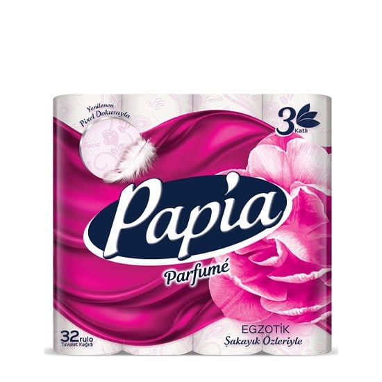 PAPİA TUVALET KAĞIDI 32'Lİ 3 KAT PARFÜMLÜ *3