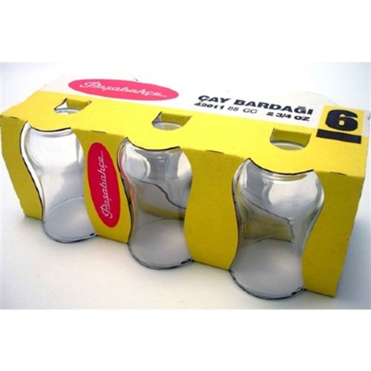 Paş.42011 Sade 6'lı Çay Bard *12