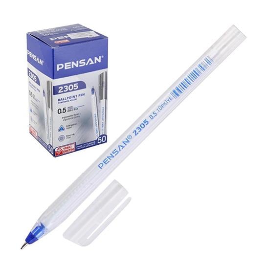 PENSAN 2305 ÜÇGEN MAVİ TÜKENMEZ KALEM 0.5mm *50