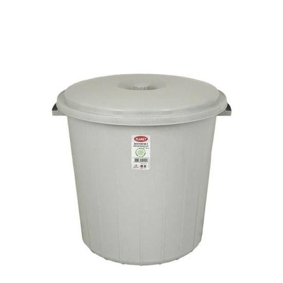 PLANET ÇÖP KOVASI 1no 25lt KÜÇÜK GRİ KAPAKLI UP108