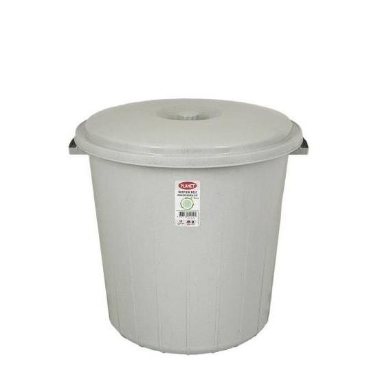 PLANET ÇÖP KOVASI 5no 90lt JUMBO GRİ KAPAKLI UP100
