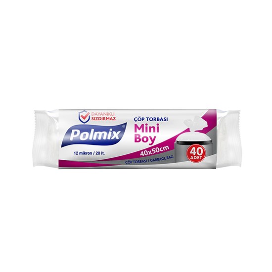 POLMİX 101 MİNİ 40x50 40'LI ÇÖP POŞETİ 80gr *50