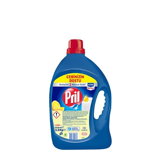 PRİL BULAŞIK DETERJANI 2.5kg LİMON *6