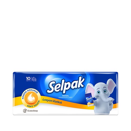 SELPAK MENDİL 10'LU LOSYONLU