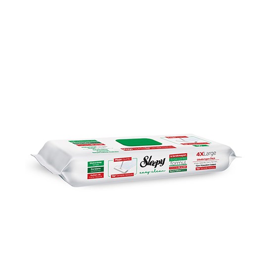 SLEEPY YER TEMİZLİK MOP HAVLUSU 50'Lİ BEYAZ SABUN *6