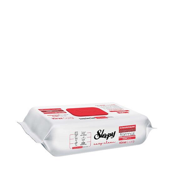 SLEEPY YÜZEY TEMİZLİK HAVLUSU 100'lü KİRAZ ÇİÇEĞİ *12