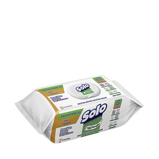 SOLO YÜZEY TEM HAVLUSU 100'LÜ BEYAZ SABUN *12
