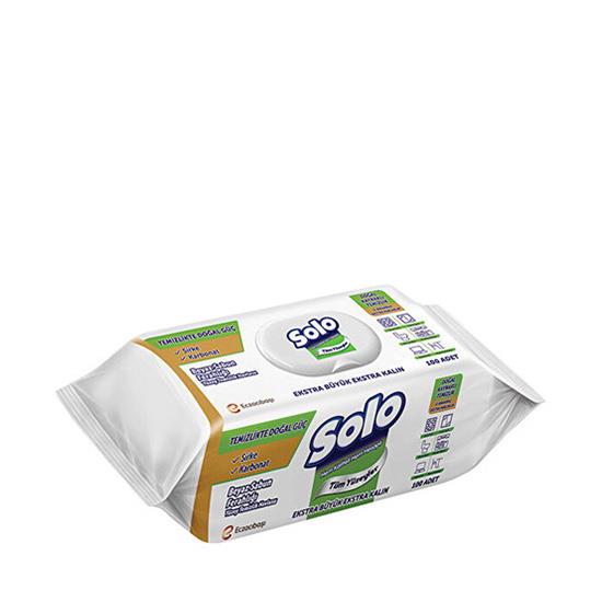 SOLO YÜZEY TEM HAVLUSU 100'LÜ BEYAZ SABUN *12