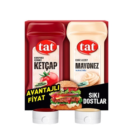 TAT KETÇAP 650gr +MAYONEZ 560gr *6