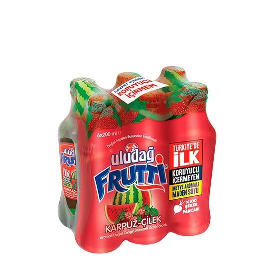 ULUDAĞ FRUTTİ 6'lı KARPUZ-ÇİLEK SODA*4
