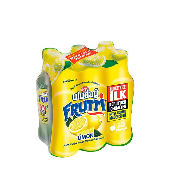 ULUDAĞ FRUTTİ 6'lı LİMON SODA*4
