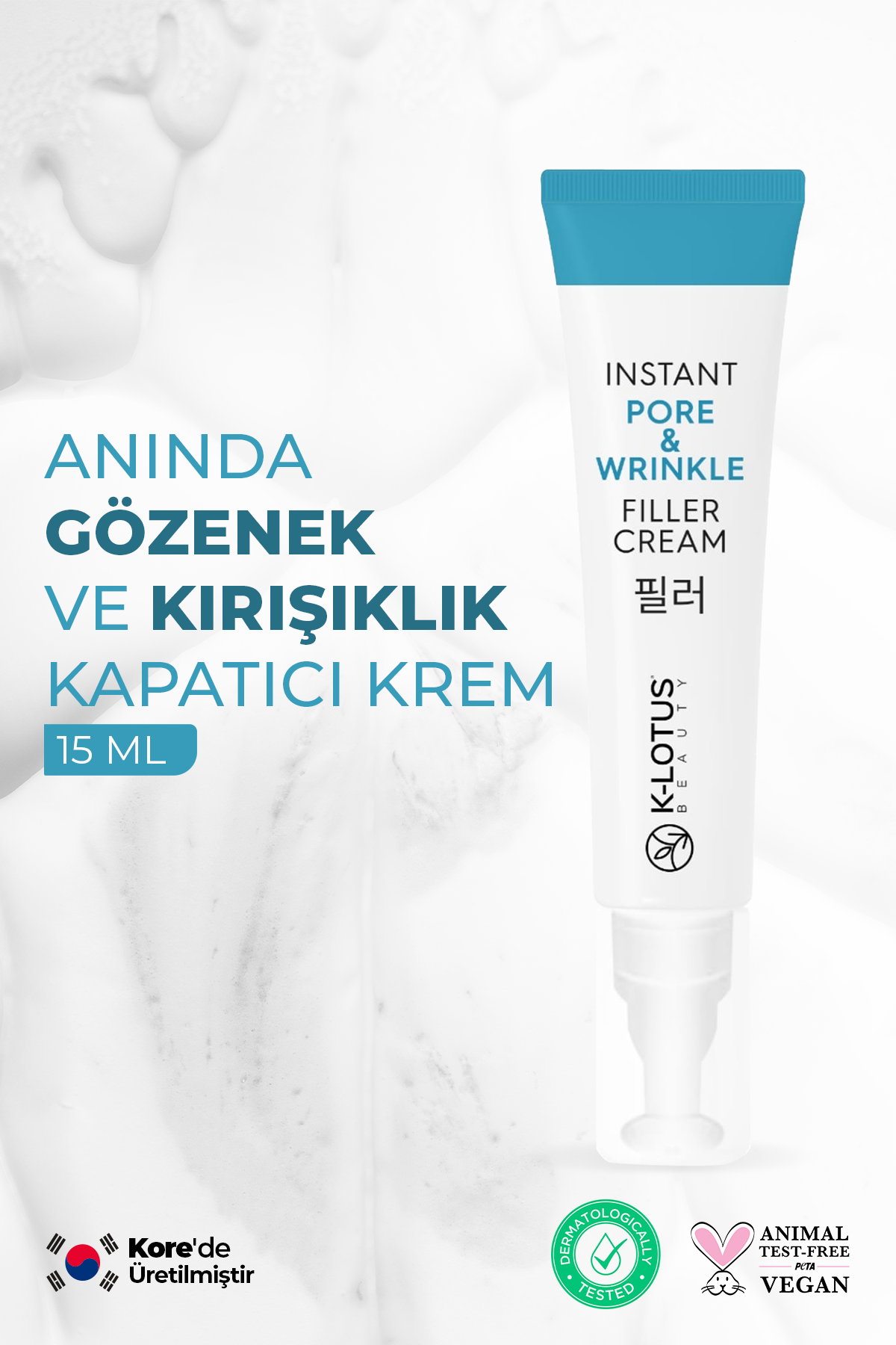 Anında Gözenek ve Kırışıklık Kapatıcı Krem 15ML