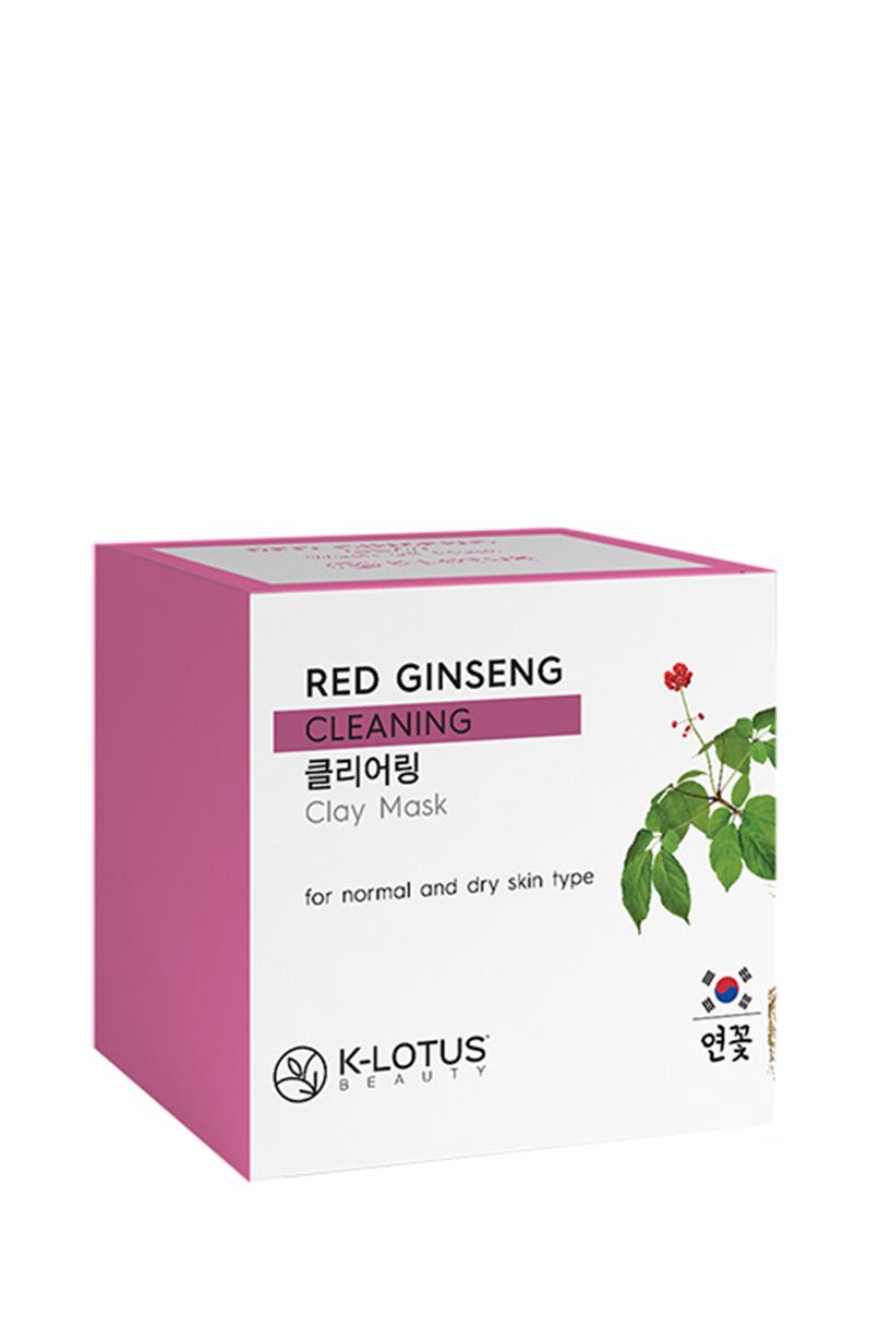 Kore Kırmızı Ginseng Gözenek Temizleyici Peeling Etkisi Besleyici Kil Cilt Bakım Maskesi 30ml