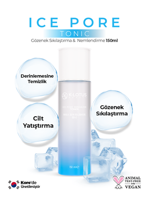 Gözenek Sıkılaştırıcı, Canlandırıcı Ve Nemlendirici Ice Pore Tonik 150ml
