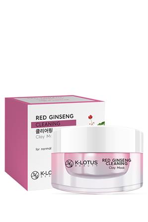 Kore Kırmızı Ginseng Gözenek Temizleyici Peeling Etkisi Besleyici Kil Cilt Bakım Maskesi 30ml