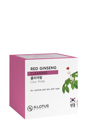 Kore Kırmızı Ginseng Gözenek Temizleyici Peeling Etkisi Besleyici Kil Cilt Bakım Maskesi 30ml