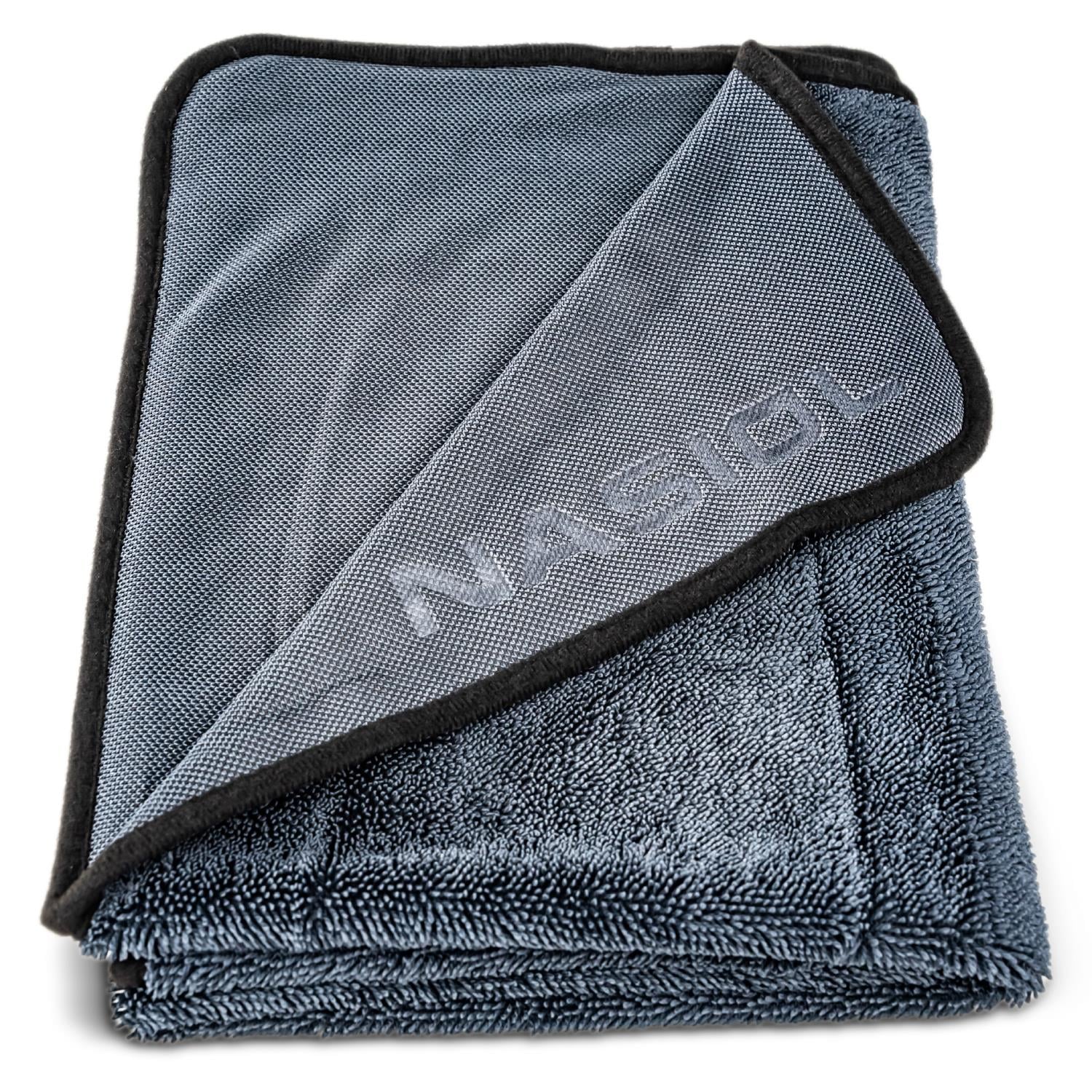Nasiol High Water Absorbent Microfiber Car Drying Towel-Scratch Free Cleaning-23x35inch-600gsm