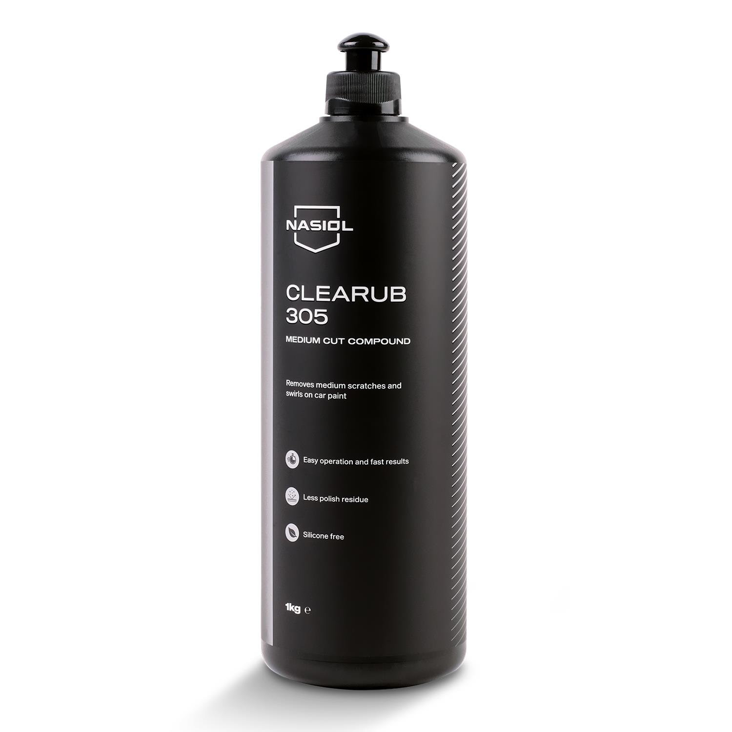 Nasiol Clearub 305 Medium Cut Scratch Remover Polishing Compound-Polishing Buffing-2.20Lbs