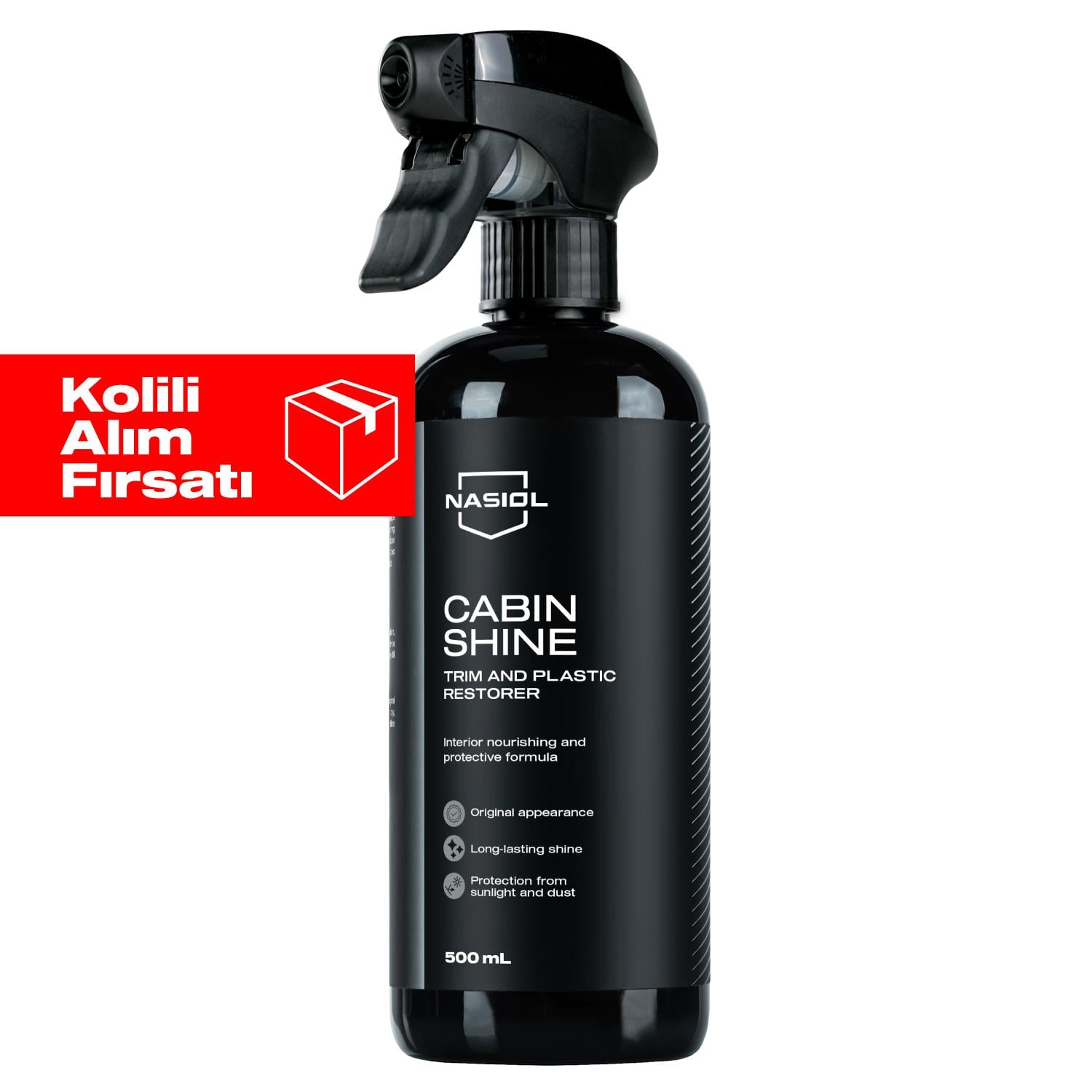 Nasiol Cabinshine Trim ve Plastik Korucuyu/Yenileyici 12li Set (Kolili)