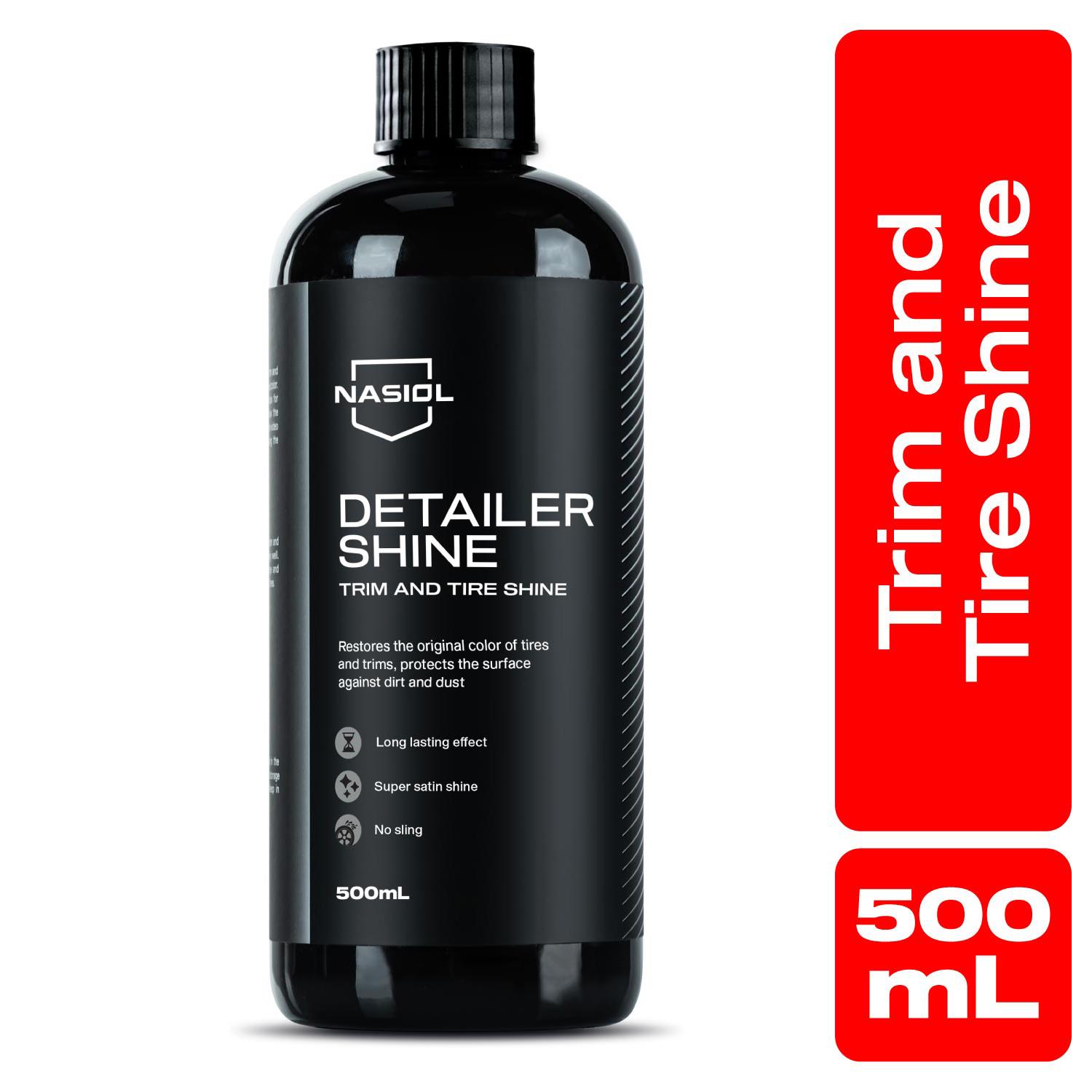 Nasiol Detailershine Sünger Hediyeli Trim ve Lastik Parlatıcı/Yenileyici 500ml