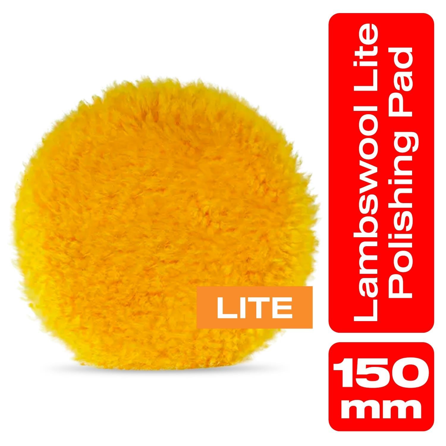Nasiol Lambs Wool Polishing Pad Lite-Heavy Cut Scratch Remover-6inch