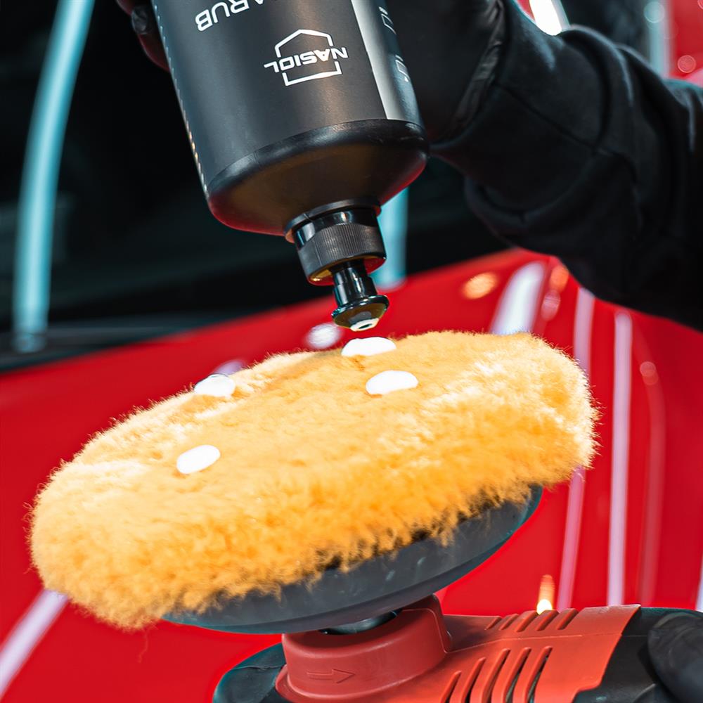 Nasiol Lambs Wool Polishing Pad-Heavy Cut Scratch Remover-6inch