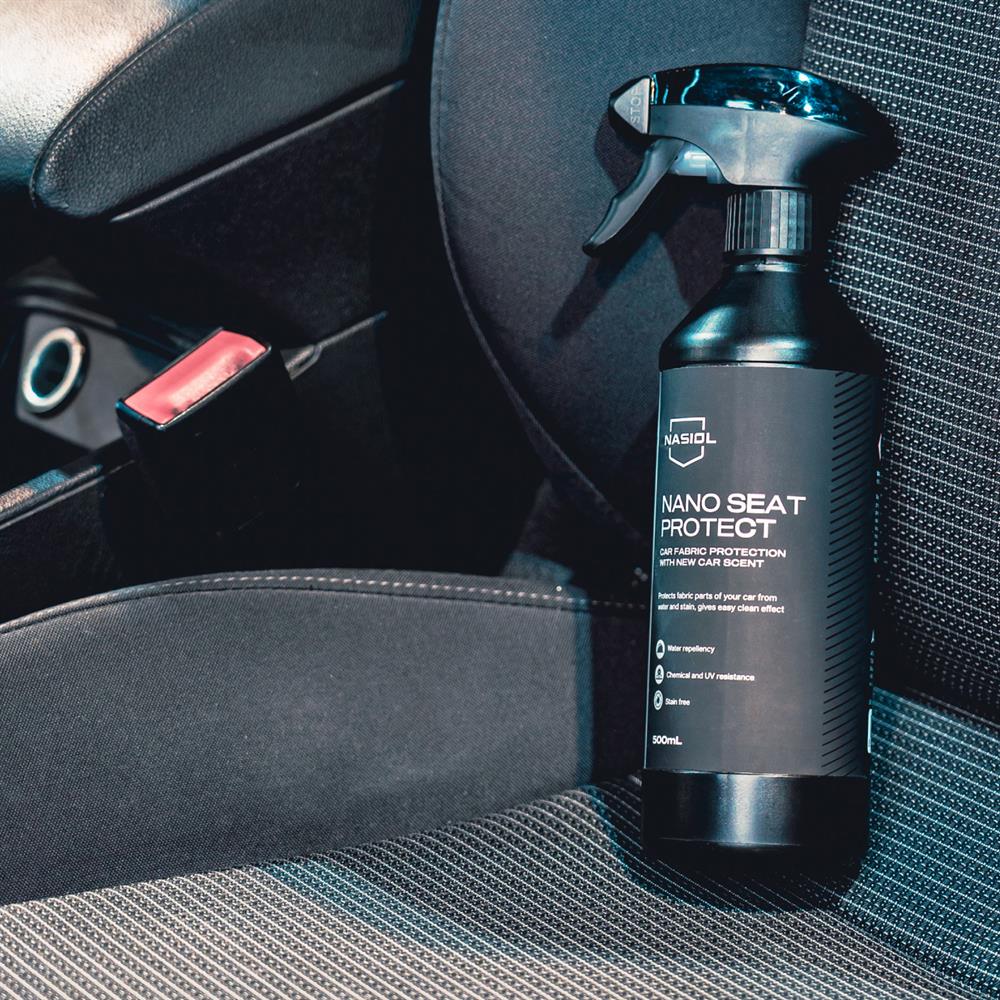 Nasiol Nano Seat Protect Araç Kumaş Yüzeyleri için Nano Kaplama-Yeni Araç Kokulu-4 Ay Dayanım-500ml