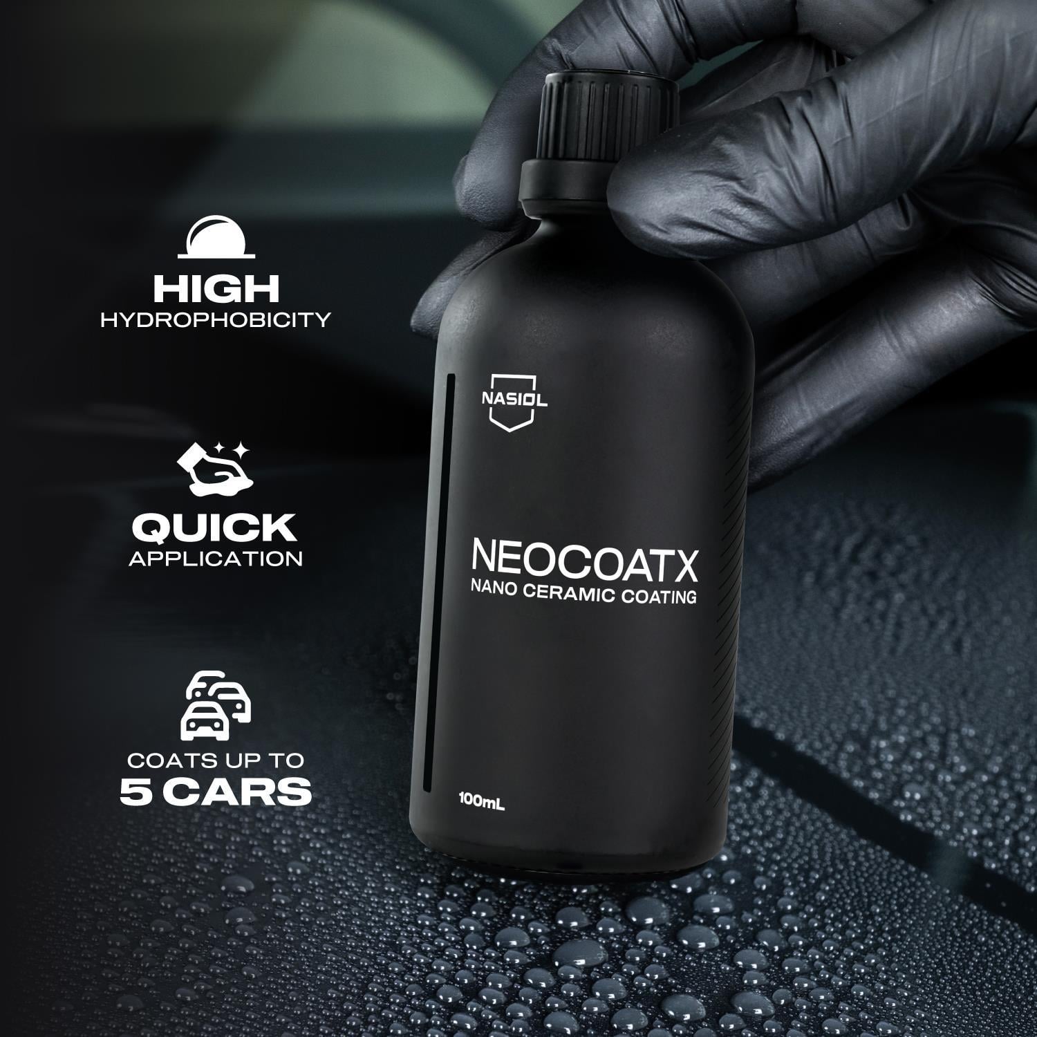 Nasiol Neocoatx Araç Nano Seramik Kaplama ve Boya Koruma-1 Yıl Dayanım 24lü Set Kolili