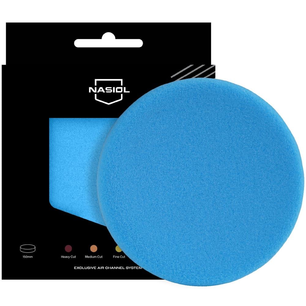 Nasiol Polishing Pad/Sponge with Air Channel System-Super Fine Cut Scratch Remover-6inch-Blue
