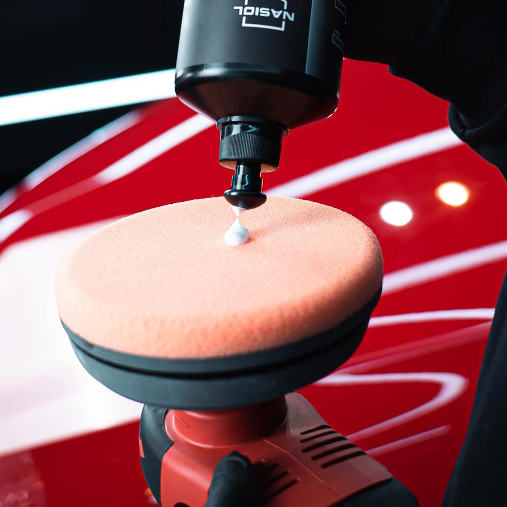 Nasiol Polishing Pad/Sponge with Air Channel System-Medium Cut Scratch Remover-6inch-Orange