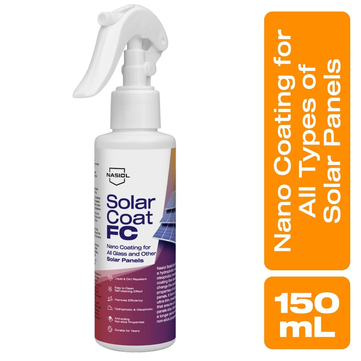 Nasiol SolarCoat FC Tüm Güneş Panelleri İçin Koruyucu Nano Kaplama-150ml