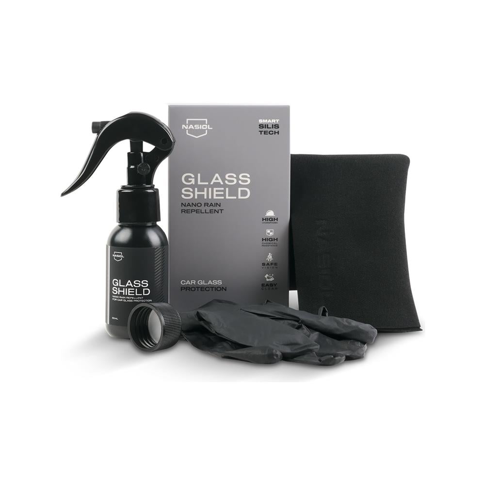 Nasiol Glasshield Nano Rain Repellent and New Car Smell Car Scent Set of 2-Advantage Package