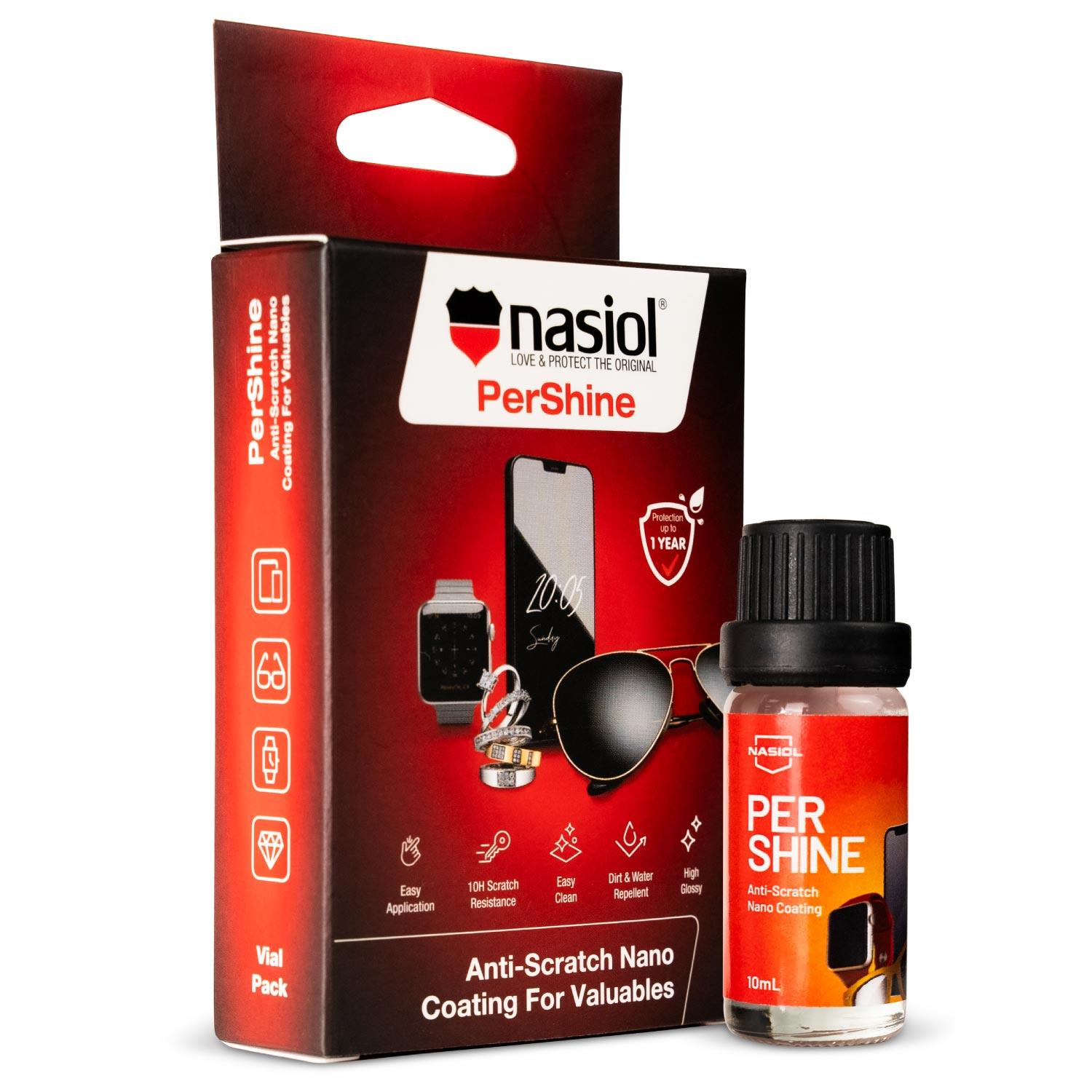 Nasiol Pershine Electronic and Personal Goods,Watches,Glasses,Tablets Water Repellent Nano Coating-1 Year Durability-0.33 Fl Oz