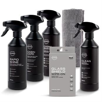 Nasiol-SET 7-Araç Nano Koruma ve Temizlik 6lı Seti Temel-Avantajlı Paket-Araç İçi ve Dışı Detailing Seti