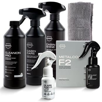 Nasiol-SET 8-Araç Nano Koruma ve Temizlik 6lı Seti Standart-Avantajlı Paket-Araç İçi ve Dışı Detailing Seti