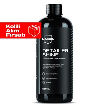 Nasiol Detailershine Trim ve Lastik Parlatıcı/Yenileyici Jel ve Sünger-12li Set (Kolili)