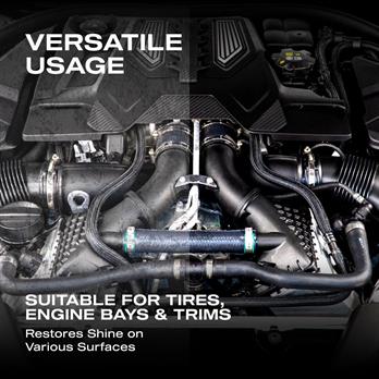 Nasiol Detailershine Trim ve Lastik Parlatıcı/Yenileyici Jel ve Sünger-12li Set (Kolili)