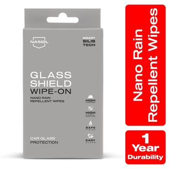 Nasiol Glasshield Wipe-On Nano Yağmur Kaydırıcı Mendil 21li Set (Kolili)