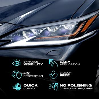 Nasiol Headlight Restorer Nano Ceramic Headlight Restoration and Protection Kit-3 Years Durability-0.33 Fl Oz